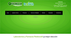 Desktop Screenshot of fitobiocell.com